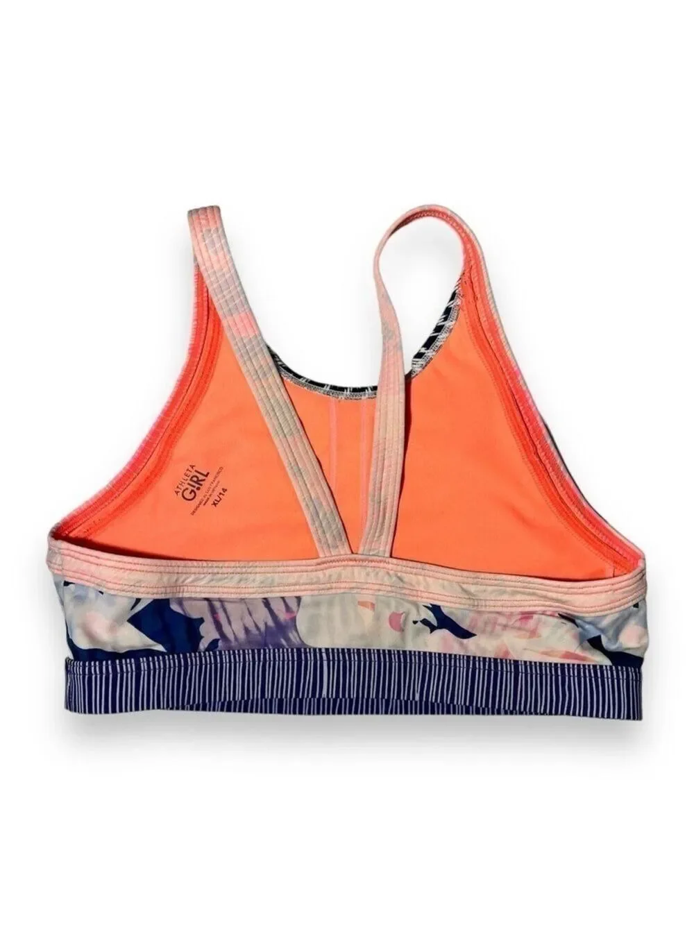Athleta Girl Bikini Top Sunny Flora Size XL/14